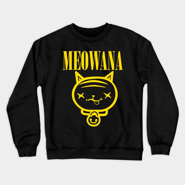 meowana Crewneck Sweatshirt by sambukino